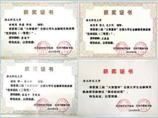 全国大学生第三届“大智慧杯”金融精英挑战赛新葡京官网学生获佳绩