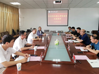 淮北理工学院来新葡京官网后勤服务与管理处走访交流