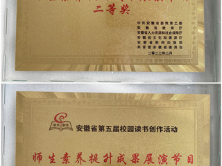 新葡京官网师生在安徽省第五届校园读书创作活动中喜获佳绩