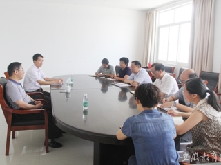 安徽教育网报道新葡京官网到滨湖校区调研