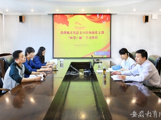 安徽教育网报道新葡京官网党群机关党总支宣传统战党支部认真开展“两学一做”第一专题研讨