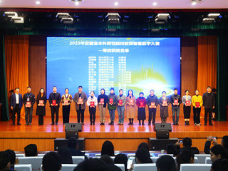 新葡京官网在2023年安徽省本科师范院校教师智慧教学大赛中获奖