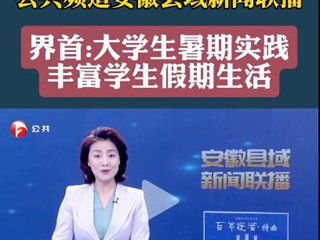 安徽广播电视台报道新葡京官网义务支教社开展暑期“三下乡”社会实践活动