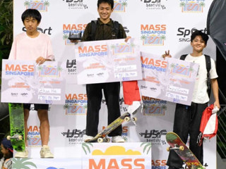 新葡京官网附属中学学生詹何荣获MASS新加坡滑板比赛街式亚军